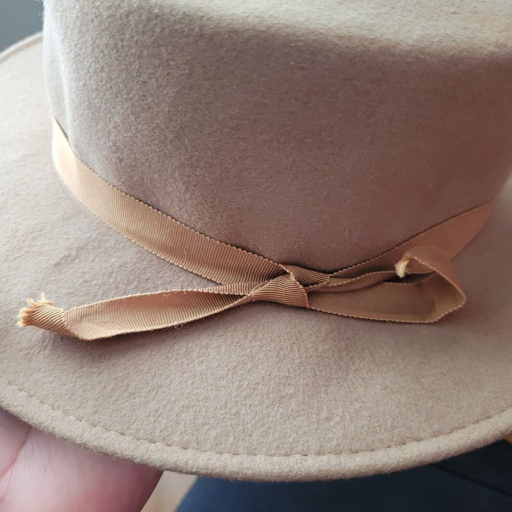 Vintage Michael Howard Fedoria Wool Felt Hat With Built in Snood - Picture 8 of 14